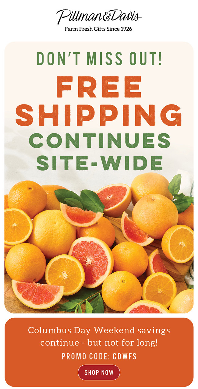 Free Shipping Site-Wide