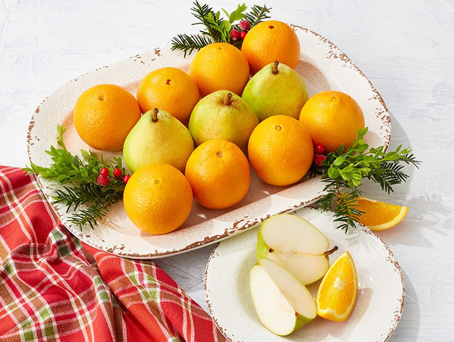Navel Oranges plus King Comice Pears
