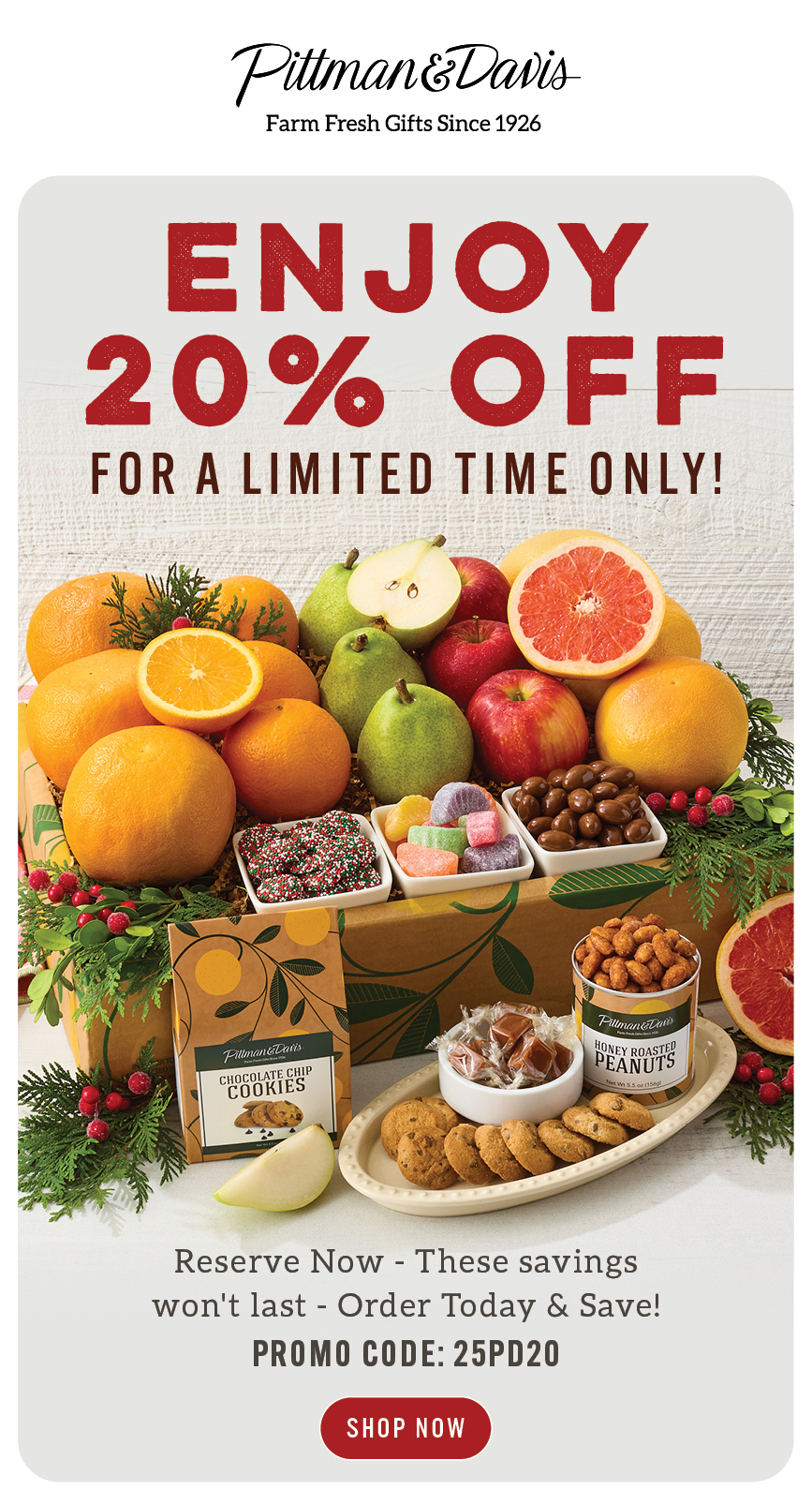 Save 20% Off Order Early