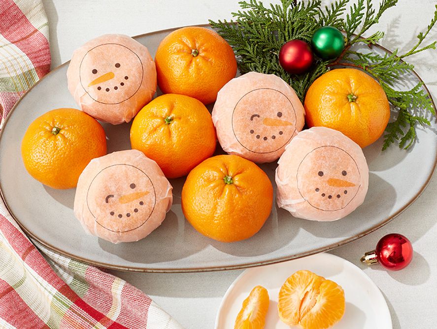 Smiling Snowman Tangerines