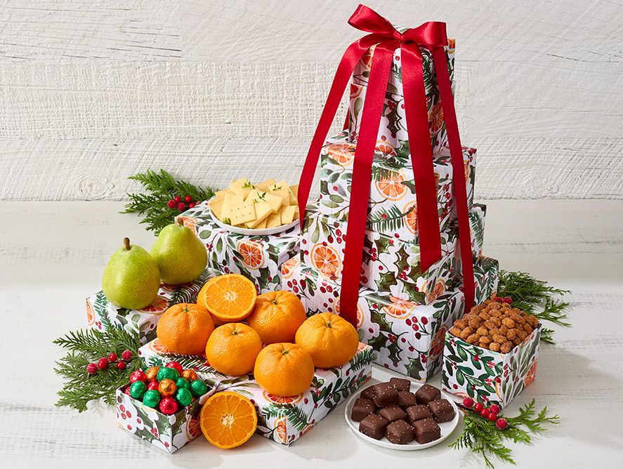 Holiday Citrus Gift Tower