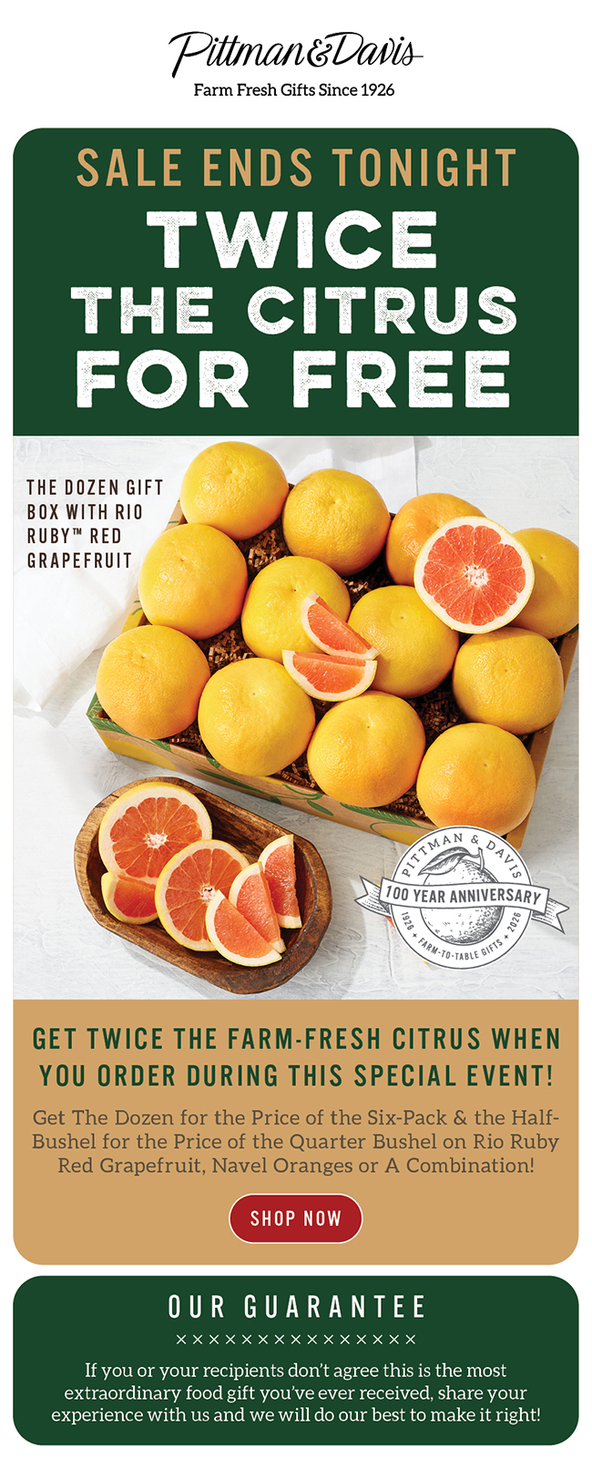Twice the Citrus for Free