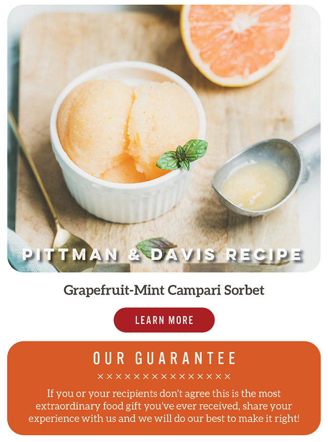 Grapefruit-Mint Campari Sorbet Recipe