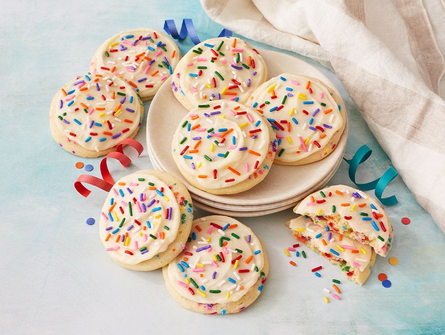 Confetti Celebration Sugar Cookies with Buttercream Frosting
