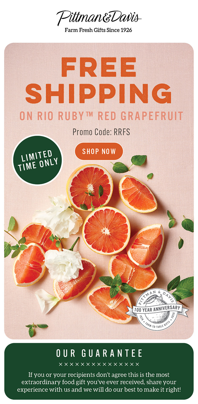 Free Shipping on Grapefruit