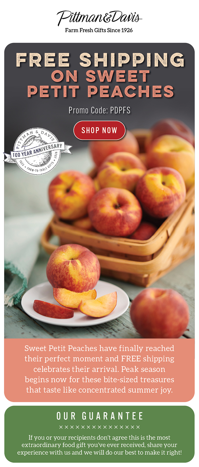 Free Shipping Peaches