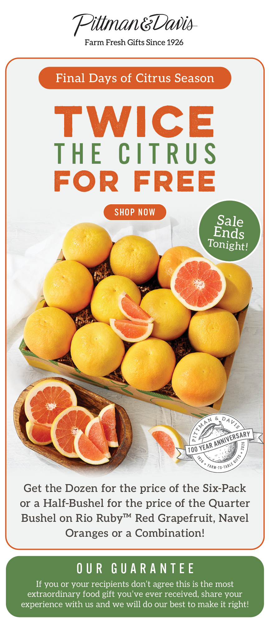 Twice the Citrus for Free