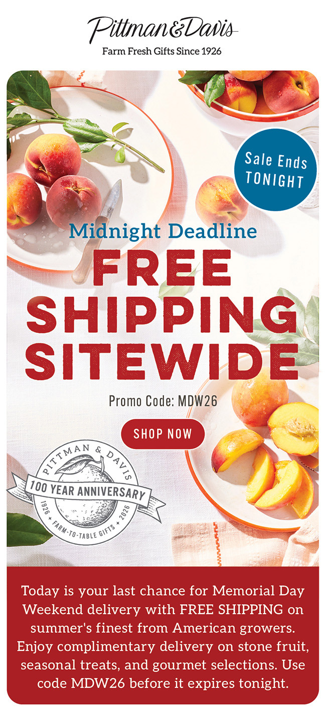 Free Shipping Sitewide