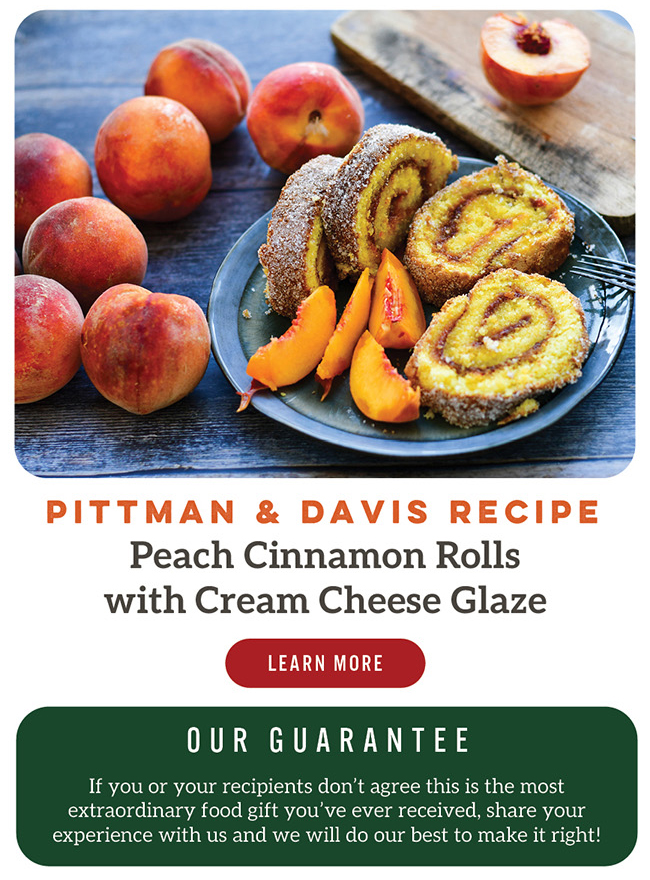 Peach Cinnamon Rolls with Cream Cheese Glaze Recipe