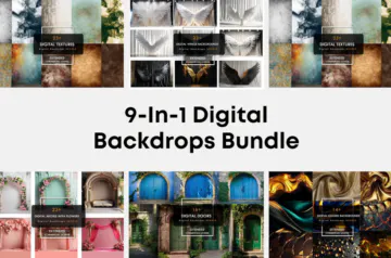 9-In-1 Hi-Res Digital Backdrops Bundle