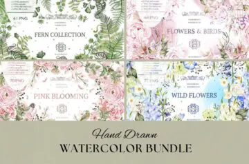 270+ Watercolor Florals Collection