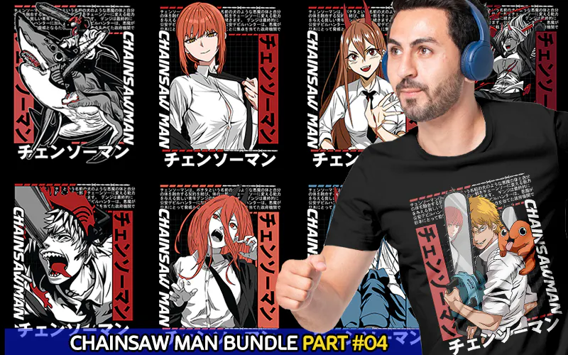 Preview Of Chainsaw Man Designs Included In The Bundle