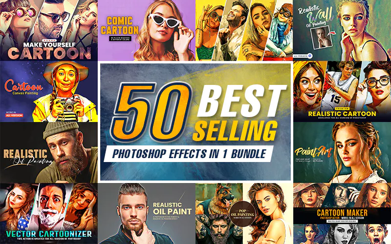 50 In 1 Best Photoshop Actions