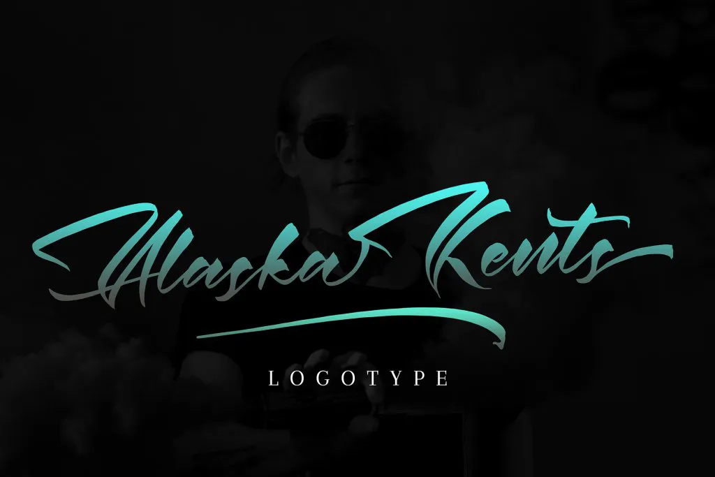 Preview Of Alaska Kents Font Included In The Bundle