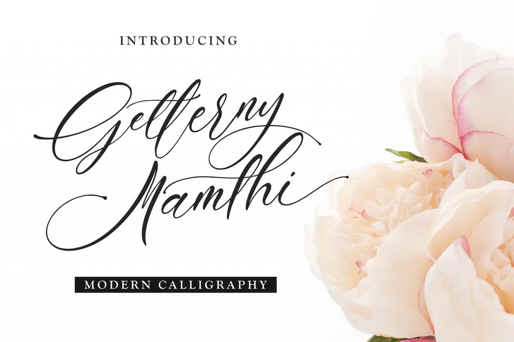 Preview Of Getterny Mamthi Font Included In The Bundle