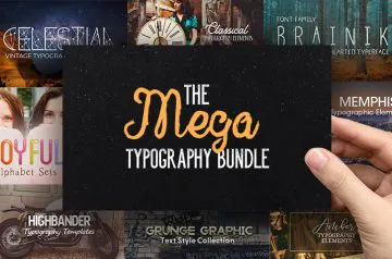27000+ Typography Fonts & Templates Bundle