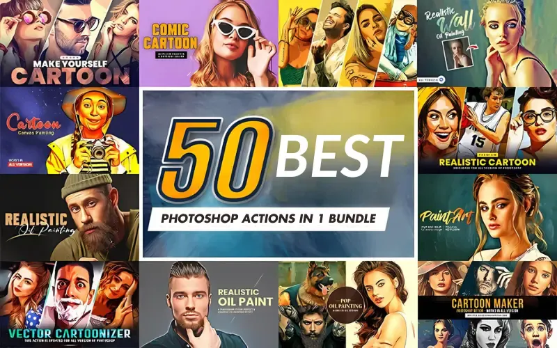 50 In 1 Best Photoshop Actions