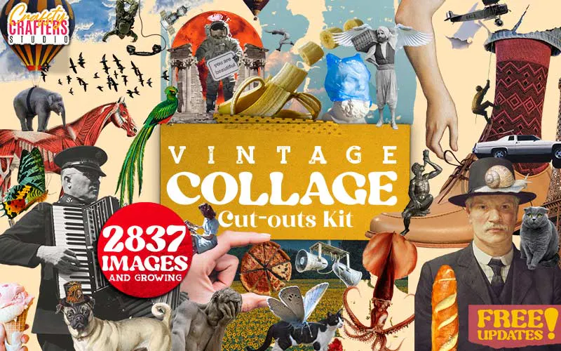 2837+ Vintage Collage Images