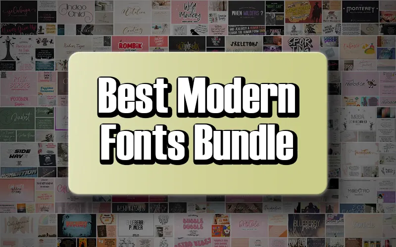 228 Best Modern Fonts Bundle