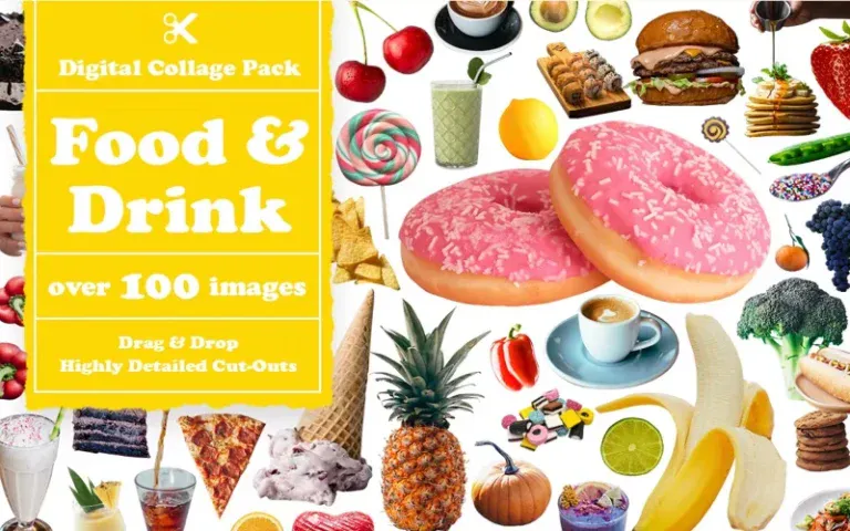 food and drink cut-outs