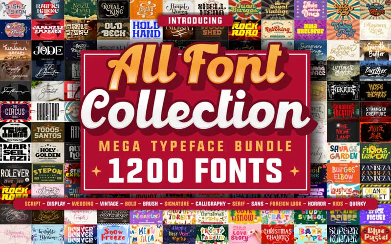 Mega Fonts Bundle