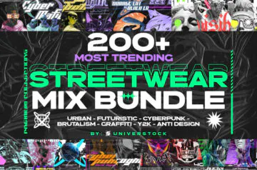 200+ Most Trending Streetwear T-shirt Designs Bundle