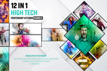 12-In-1 Hi-Tech Photoshop Actions Bundle
