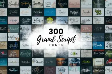 300 Grand Script Fonts