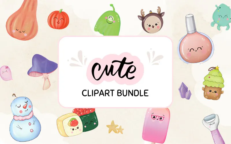 Adorably Cute Clipart Bundle