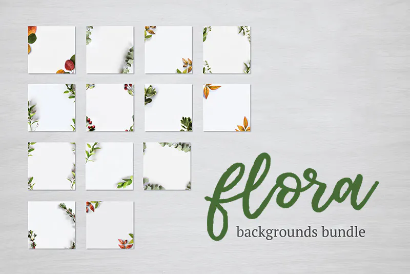 10+ Flora Backgrounds Bundle