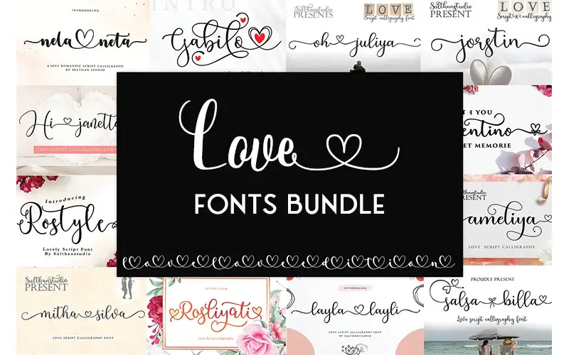 Love Fonts Bundle