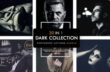30-In-1 Dark Photoshop Actions
