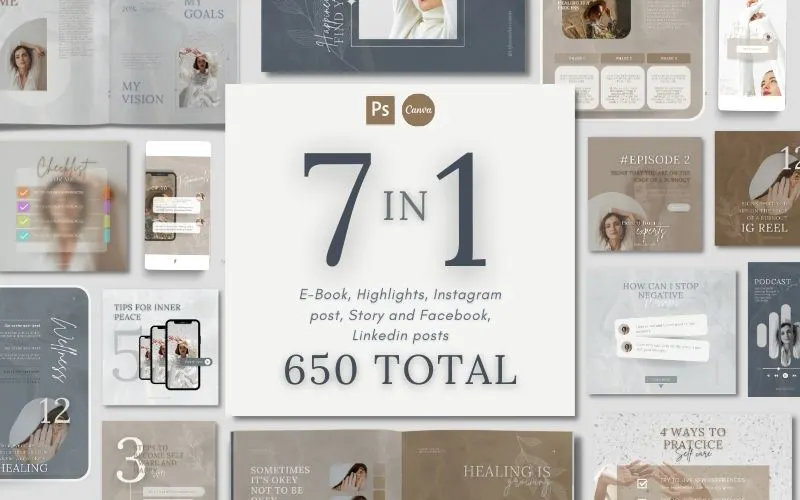 7-In-1 Social Media Templates For Coaches