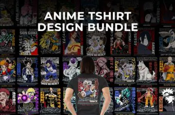 1K+ Anime Tshirt Designs Bundle