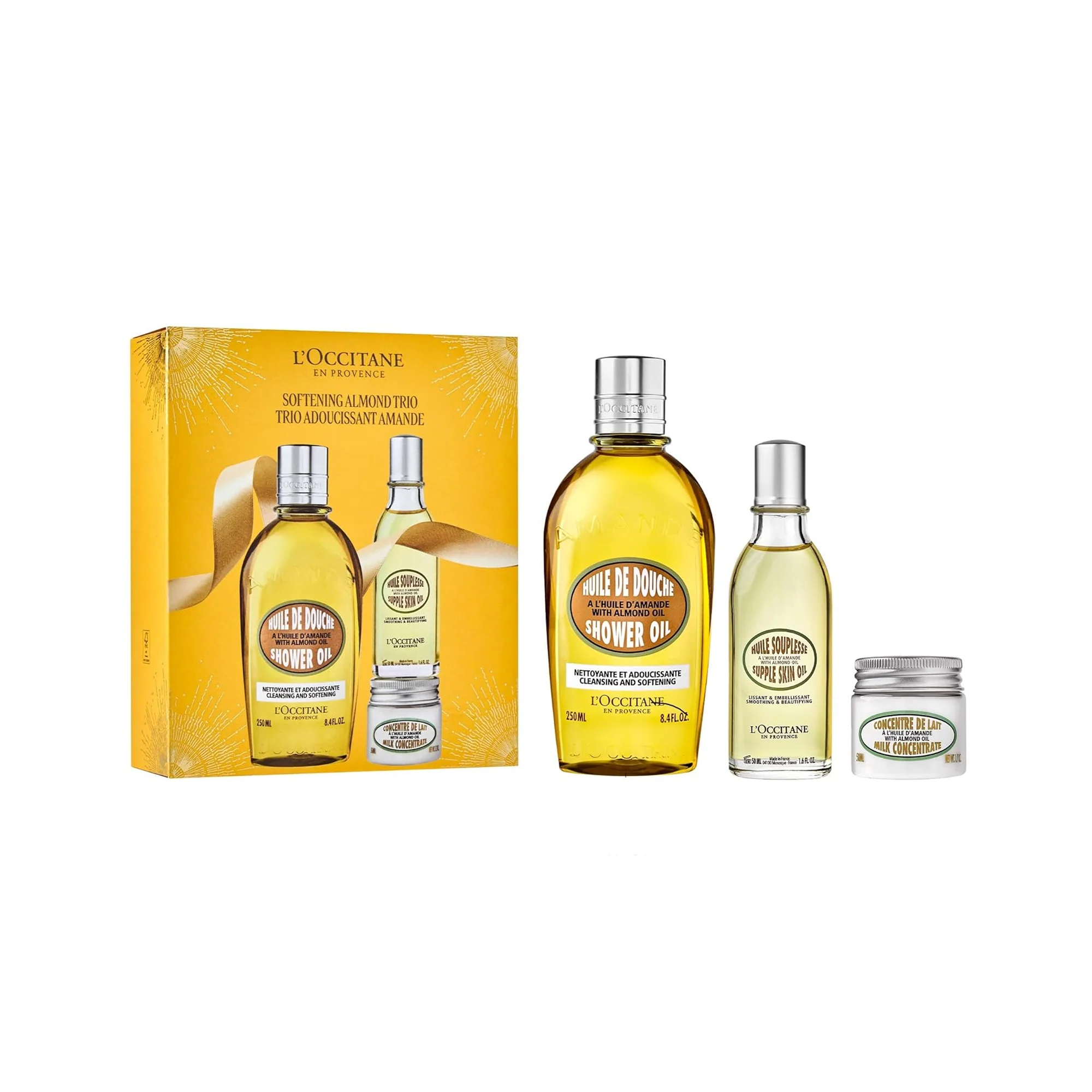 Image of L'Occitane Softening Almond Trio Gift Set 