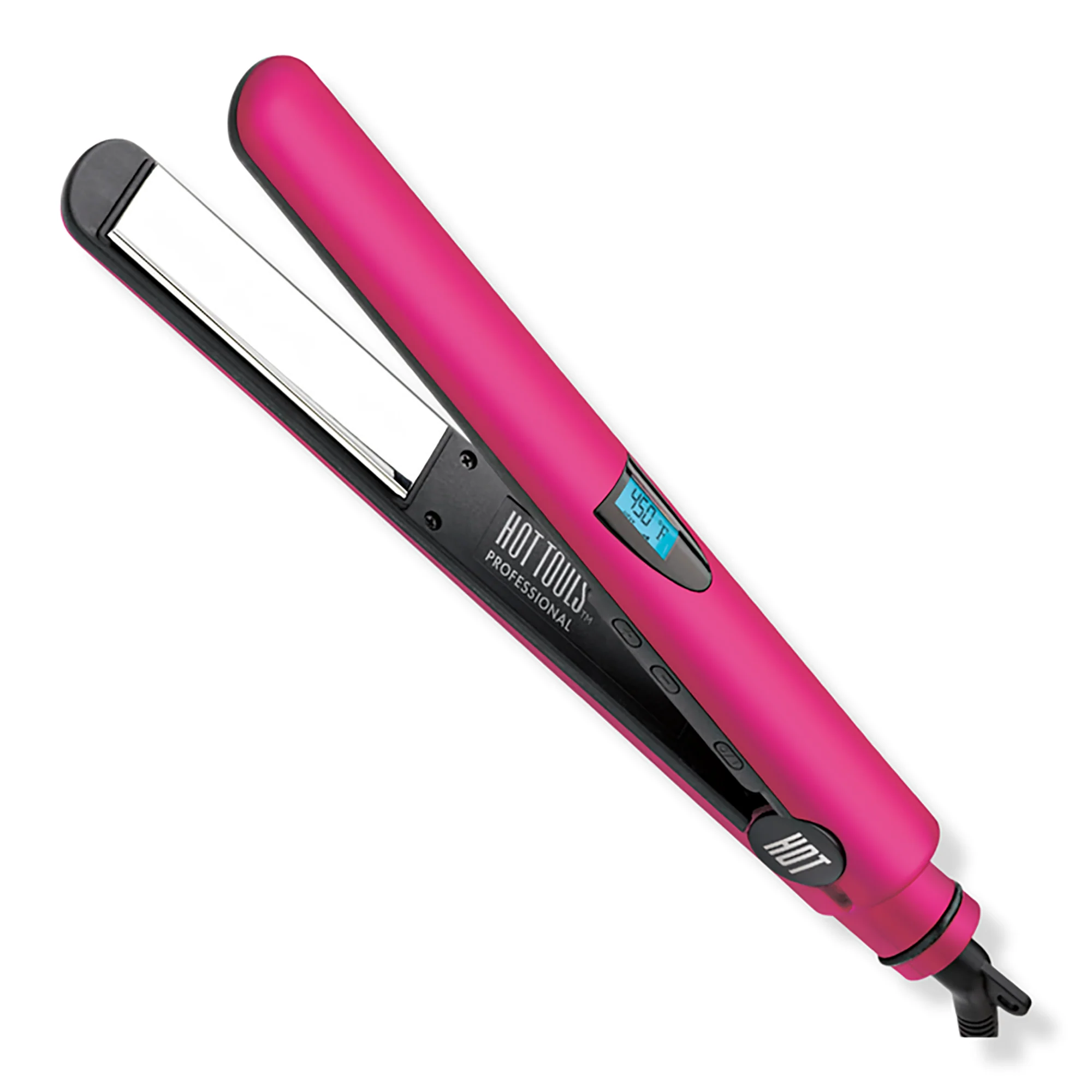 Image of Hot Tools 1" Titanium Digital Salon Flat Iron - Pink