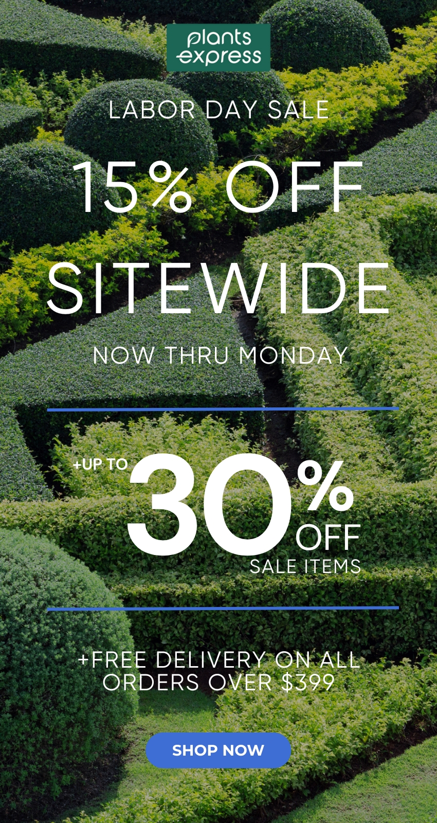 Plants Express Labor Day Sale