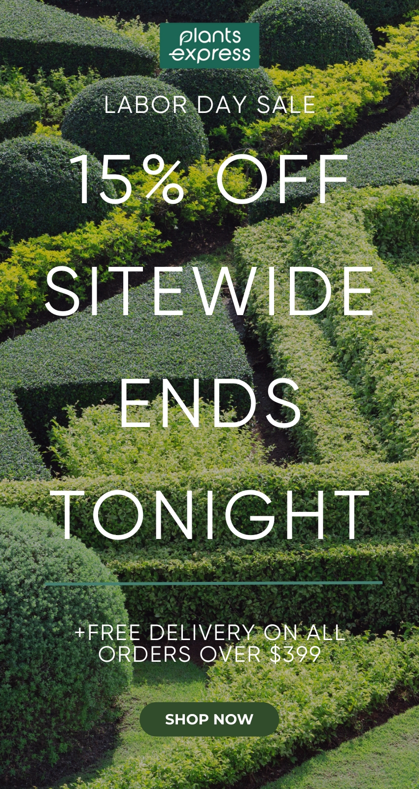 Plants Express Labor Day Sale