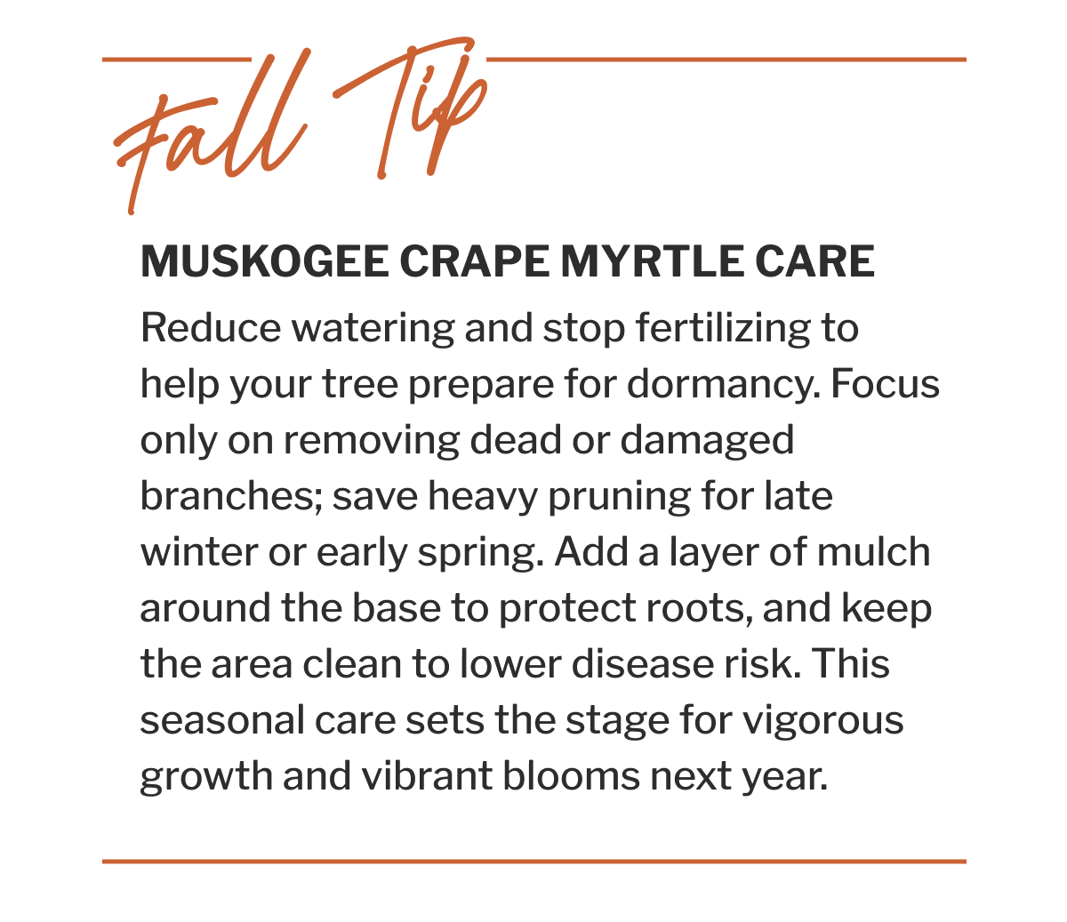 Fall Tip