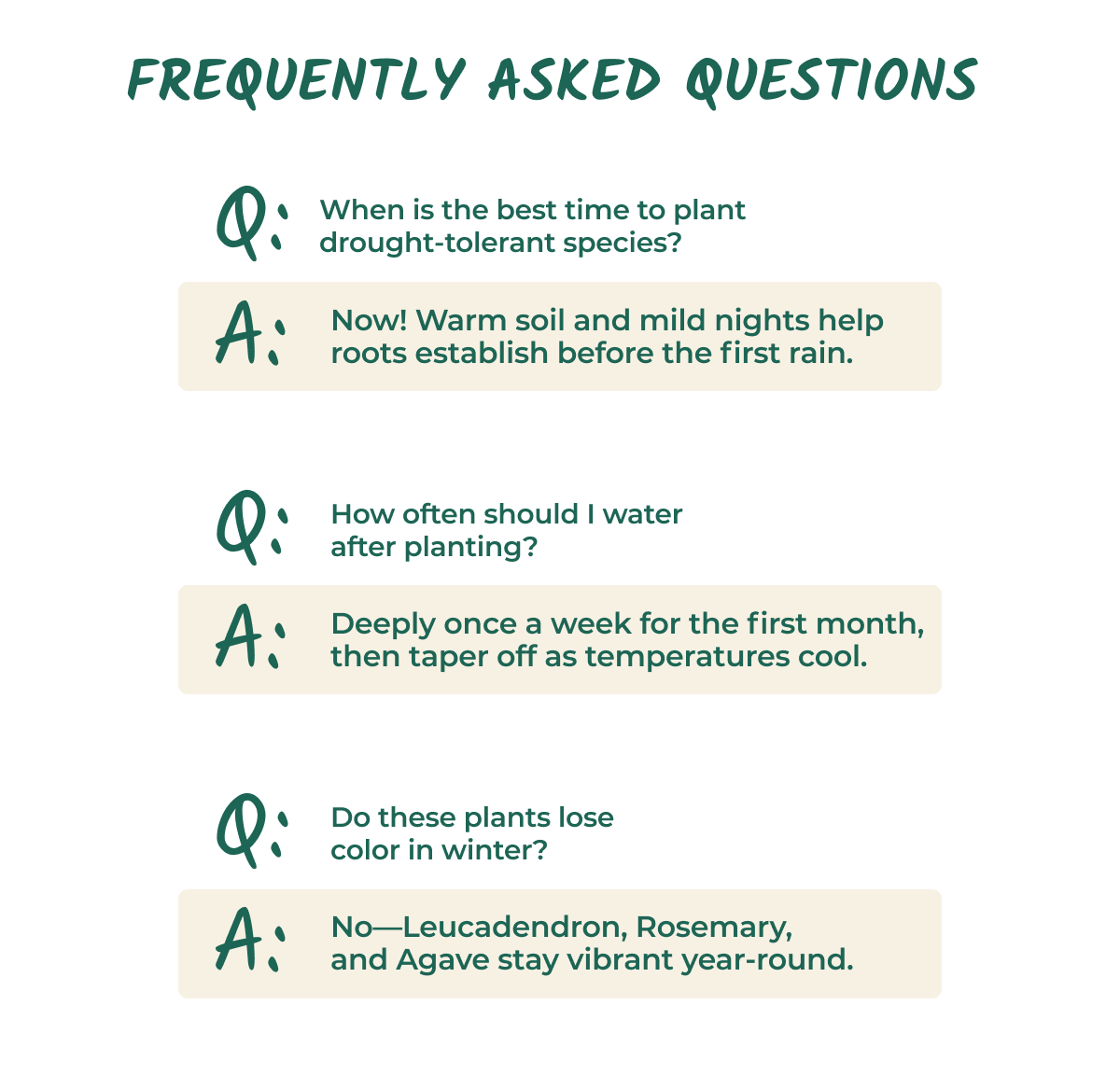 FREQUENTLY ASKED QUESTIONS