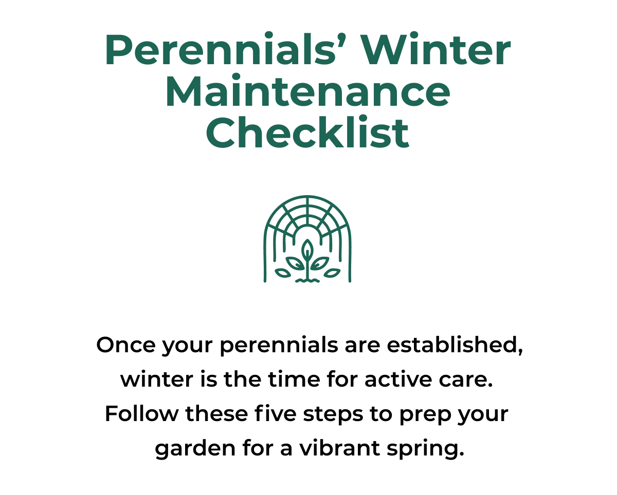 Perennials' Winter Maintenance Checklist