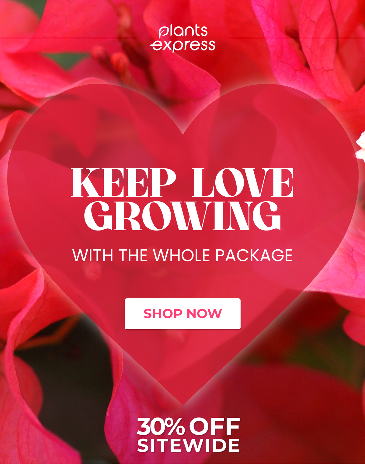 KEEP LOVE GROWING WITH THE WHOLE PACKAGE