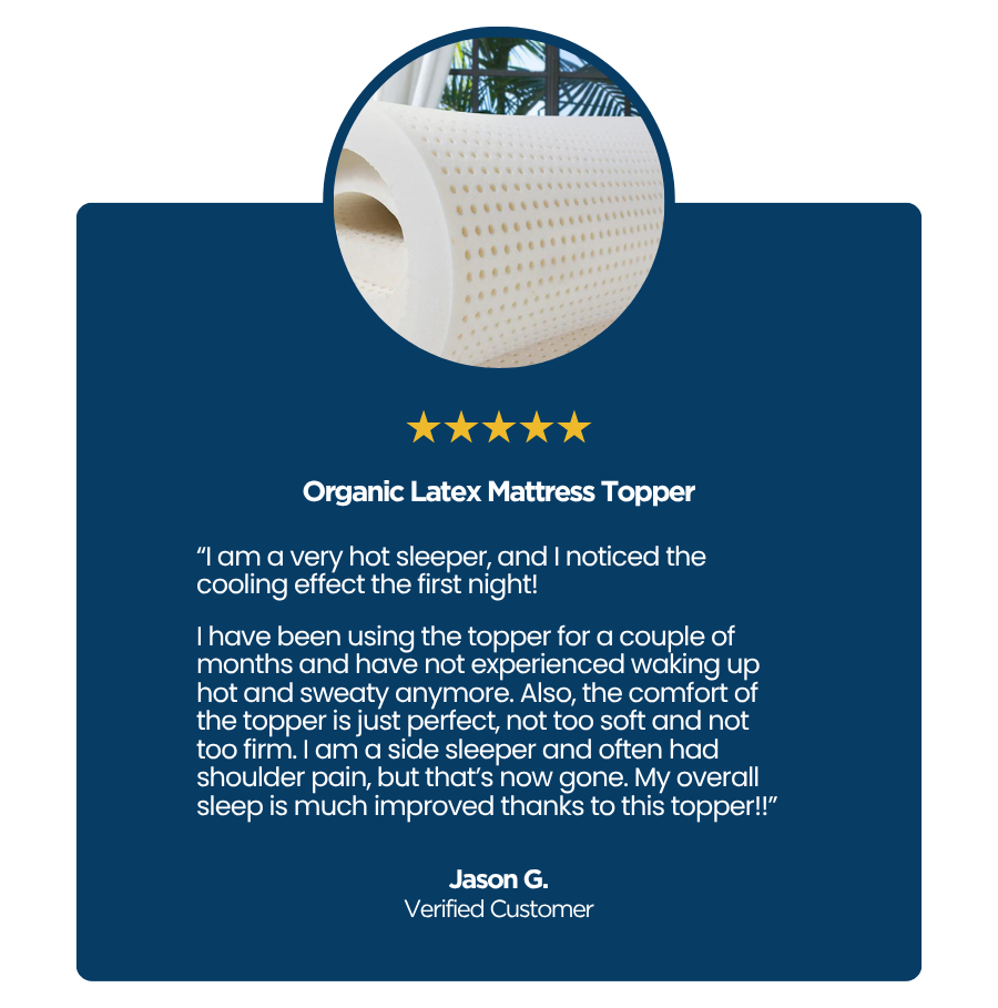 Alt="Organic Latex Mattress Topper"