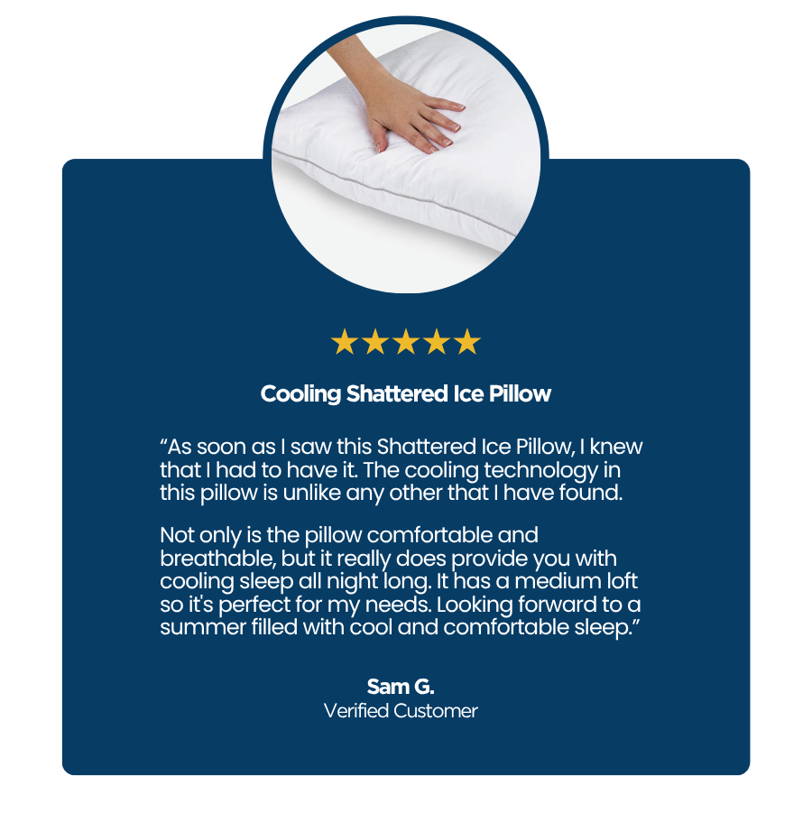 Alt="Cooling Shattered Ice Pillow"