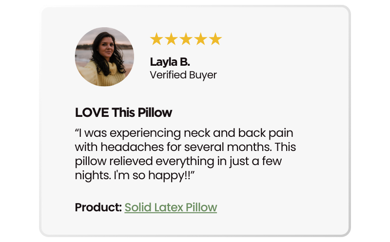 Alt="Solid Latex Pillow"