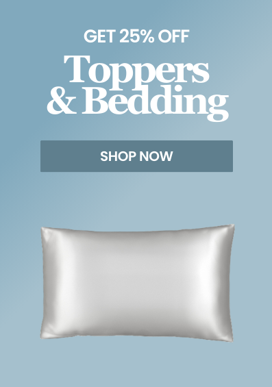 Alt="25% Off Toppers and Bedding"