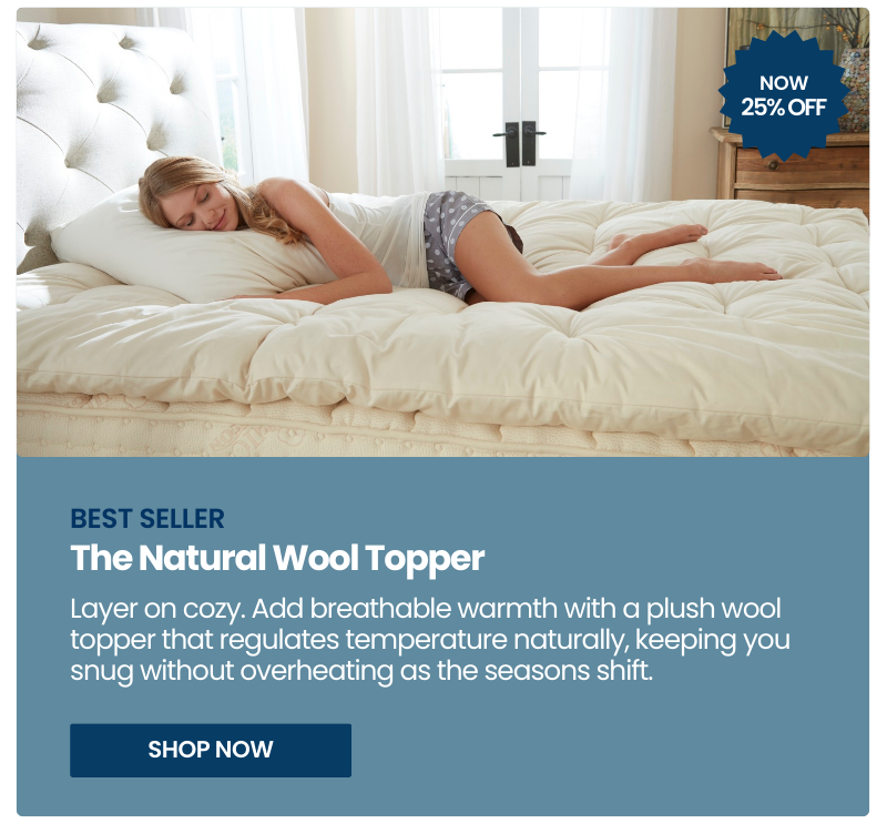 Alt="Natural Wool Topper"