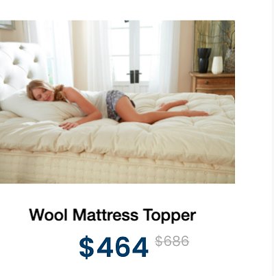 Wool Mattress Topper