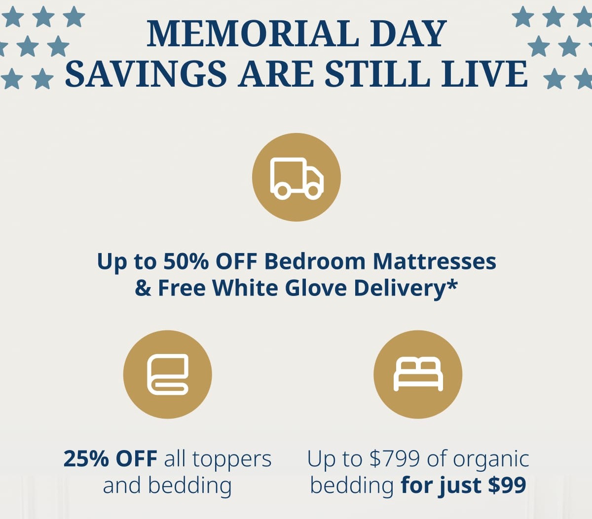 MEMORIAL DAY SAVINGS ARE STILL LIVE