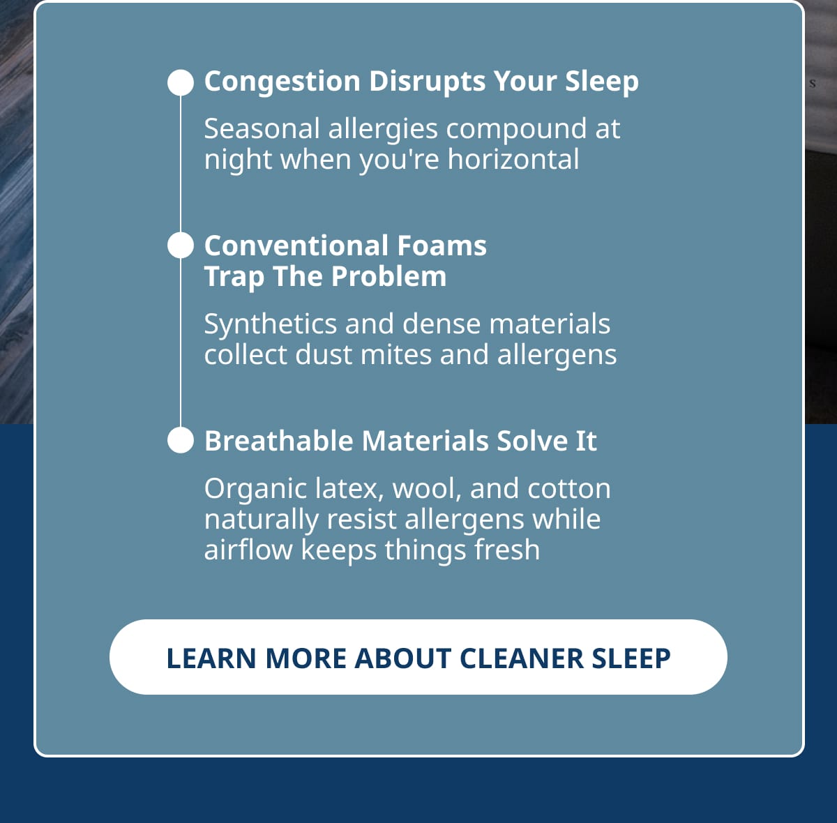 LEARN MORE ABOUT CLEANER SLEEP